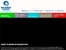 Tablet Screenshot of bigwaveevents.com